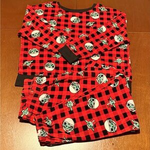 Cozy Red Kids Pajama Set with Character Print